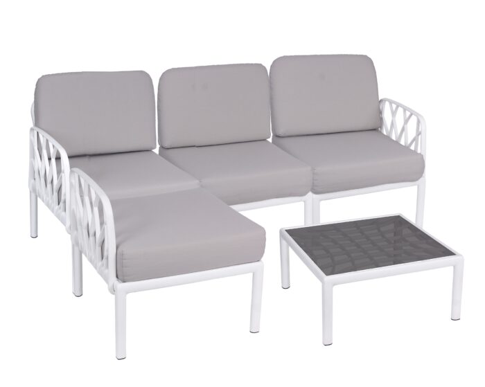 Salotto completo da giardino bianco "Garda" - immagine 4