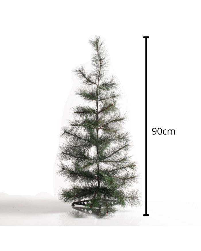 Albero di natale in Pvc imbiancato piccolo - immagine 2