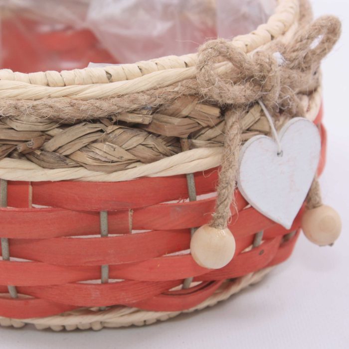 Portavaso in pioppo e juta - immagine 2