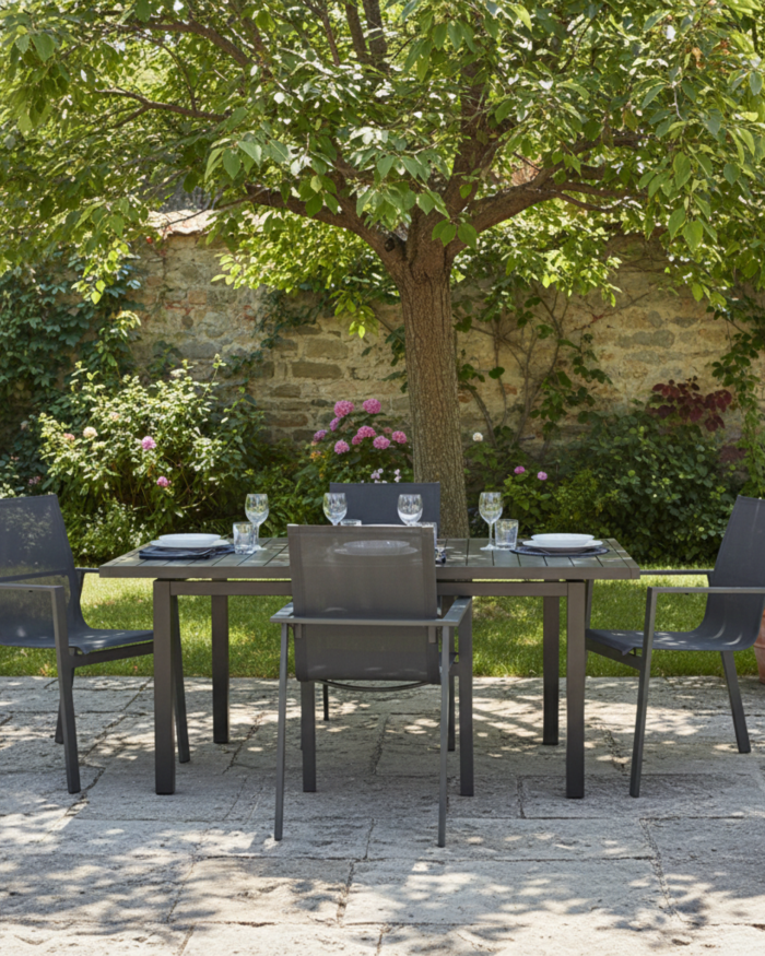 Sedia in alluminio e textilene "Bruna" - immagine 3