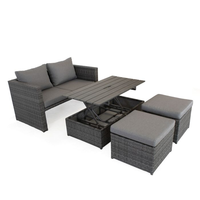 Salotto completo in polirattan "Furbo" - immagine 4