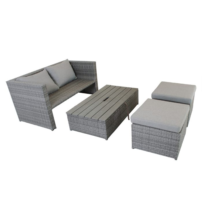 Salotto completo in polirattan "Furbo" - immagine 8