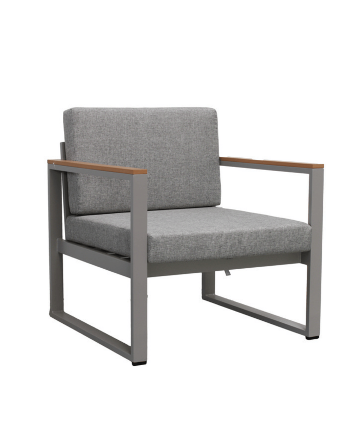 Salotto completo in alluminio grigio "Iseo" - immagine 5