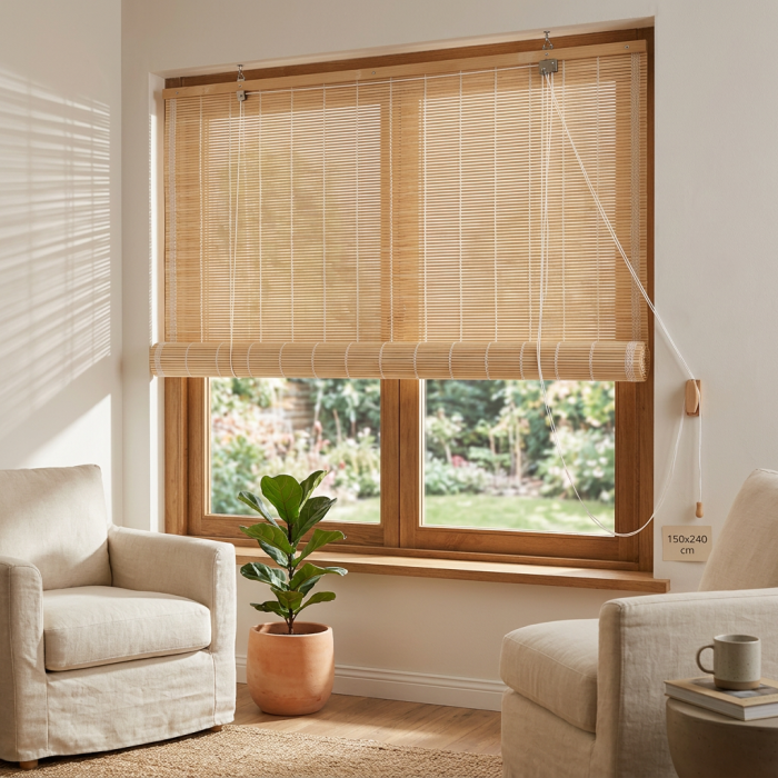 Arella in midollino con carrucola 150X240 - immagine 2