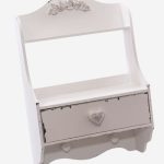 Pensile in legno bianco