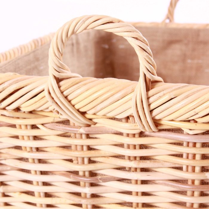 Cesto in giunco foderato - immagine 3