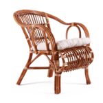 Poltrona in rattan marrone "Brisbane"