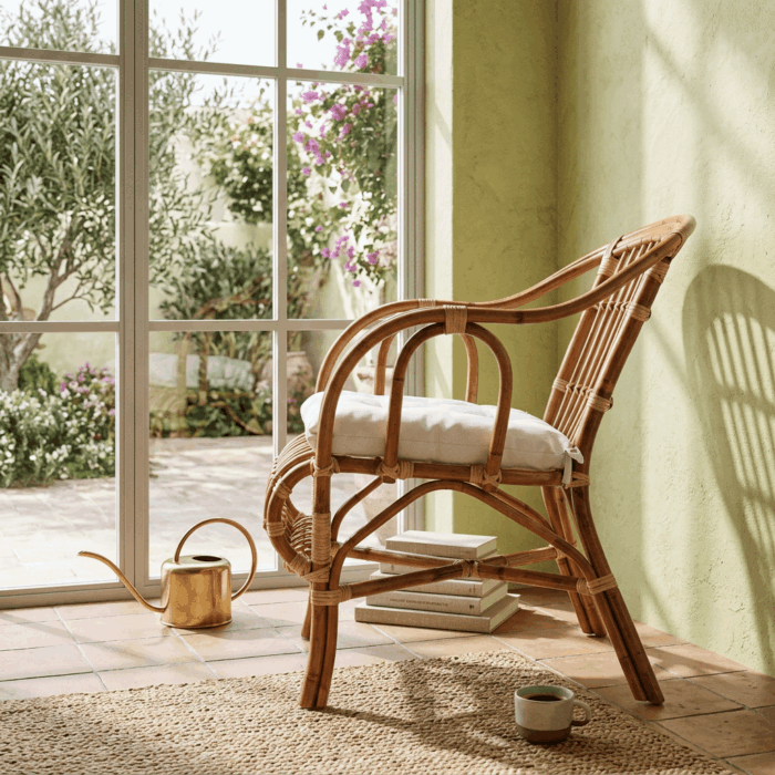 Poltrona in rattan marrone "Brisbane" - immagine 5
