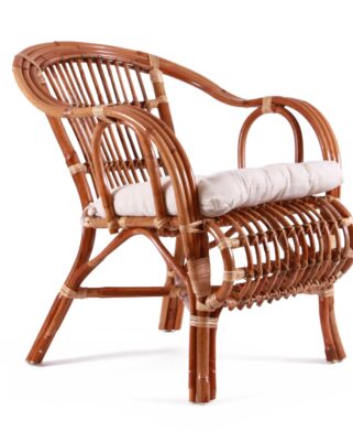 Poltrona in rattan marrone "Brisbane"