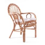 Poltrona in rattan con cuscino "Irian"