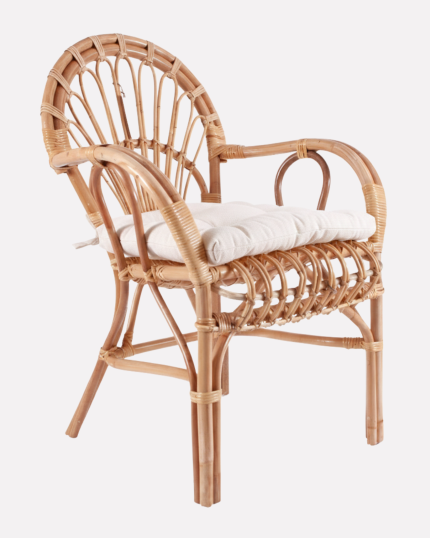 Poltrona in rattan con cuscino "Irian"