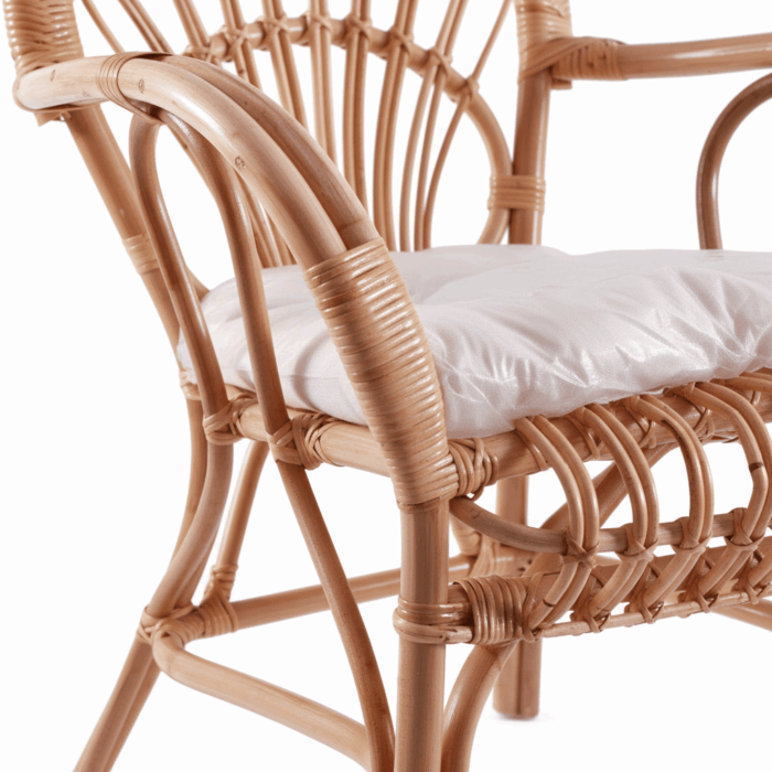 Poltrona in rattan con cuscino "Irian" - immagine 9