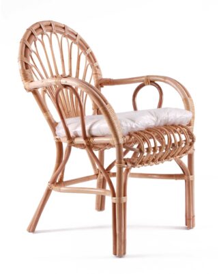 Poltrona in rattan con cuscino "Irian"
