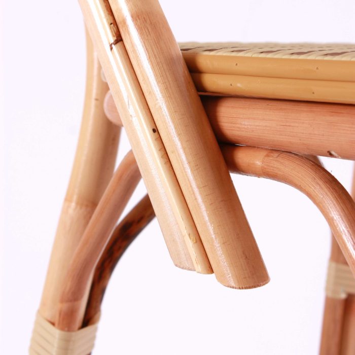 Sgabello alto in rattan "Abeya" - immagine 6