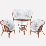 Salotto completo in rattan naturale "Bahama"