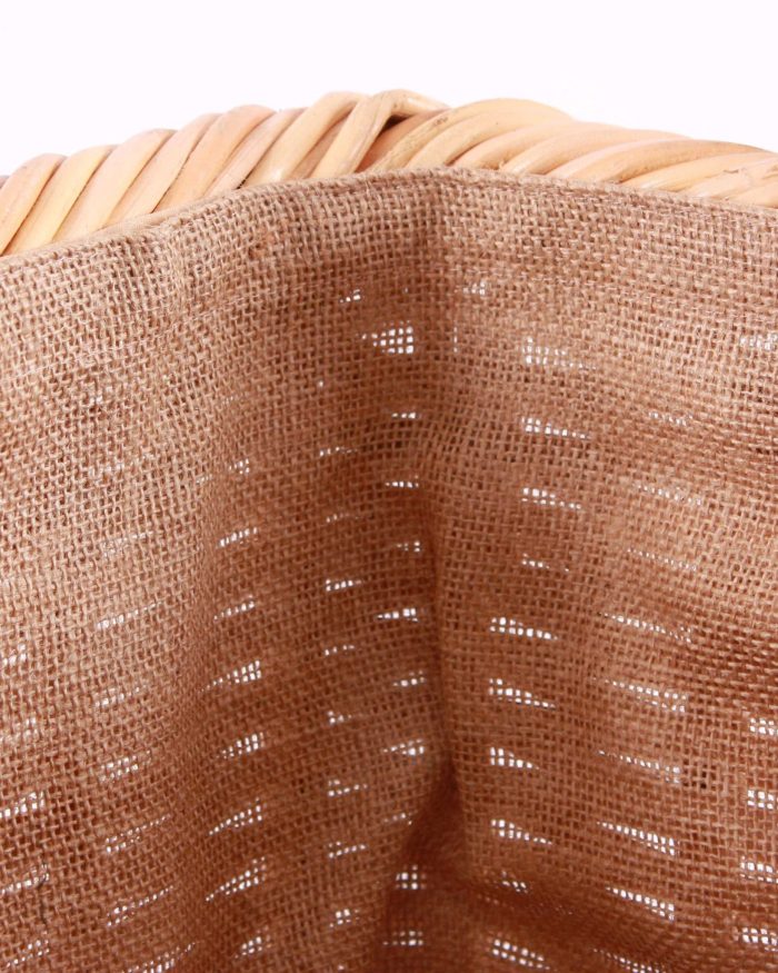 Cesto in giunco foderato - immagine 2