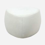 Pouf triangolare alto bianco "Emma"