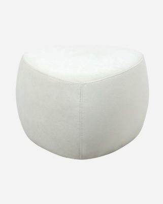 Pouf triangolare alto bianco "Emma"