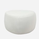 Pouf triangolare bianco "Emma"