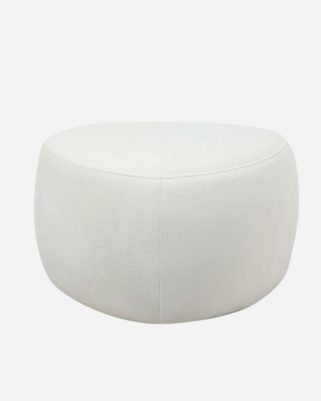 Pouf triangolare bianco "Emma"