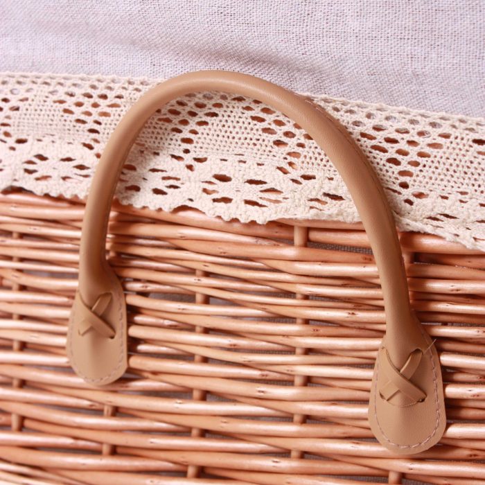 Bauli rettangolari in vimini bollito in set di 2 - immagine 3