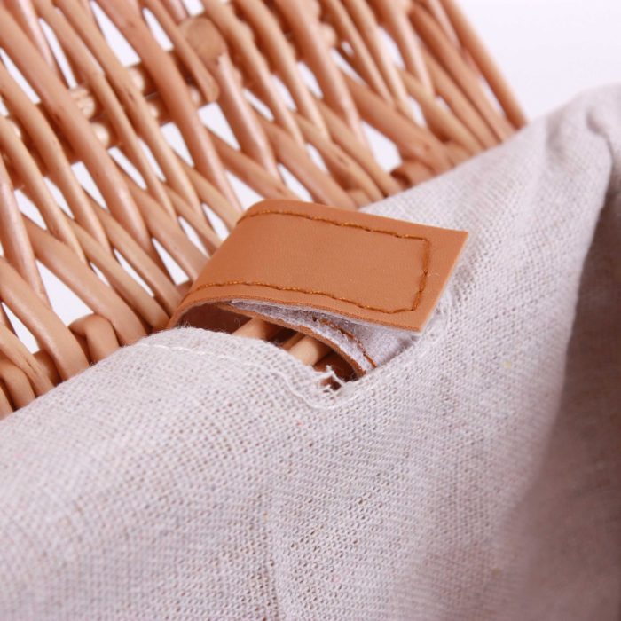 Bauli rettangolari in vimini bollito in set di 2 - immagine 4