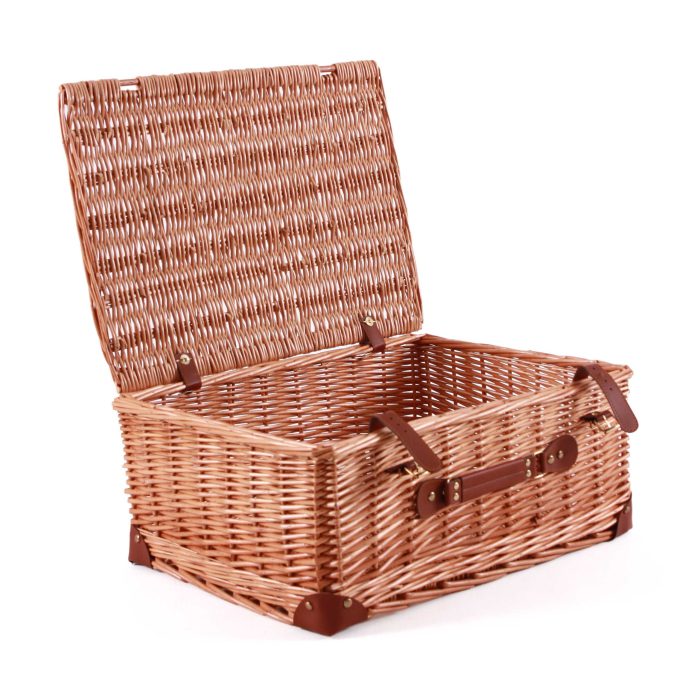 Cesto pic-nic in vimini bollito - immagine 2