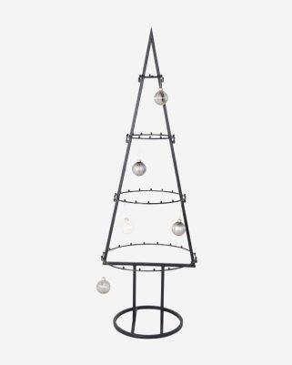 Albero di Natale stilizzato in metallo nero