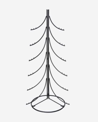 Albero di Natale stilizzato in metallo nero