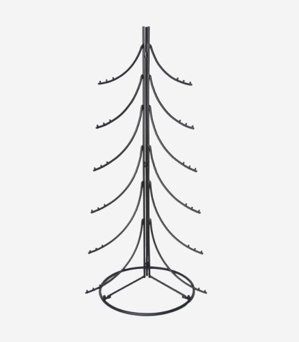 Albero di Natale stilizzato in metallo nero