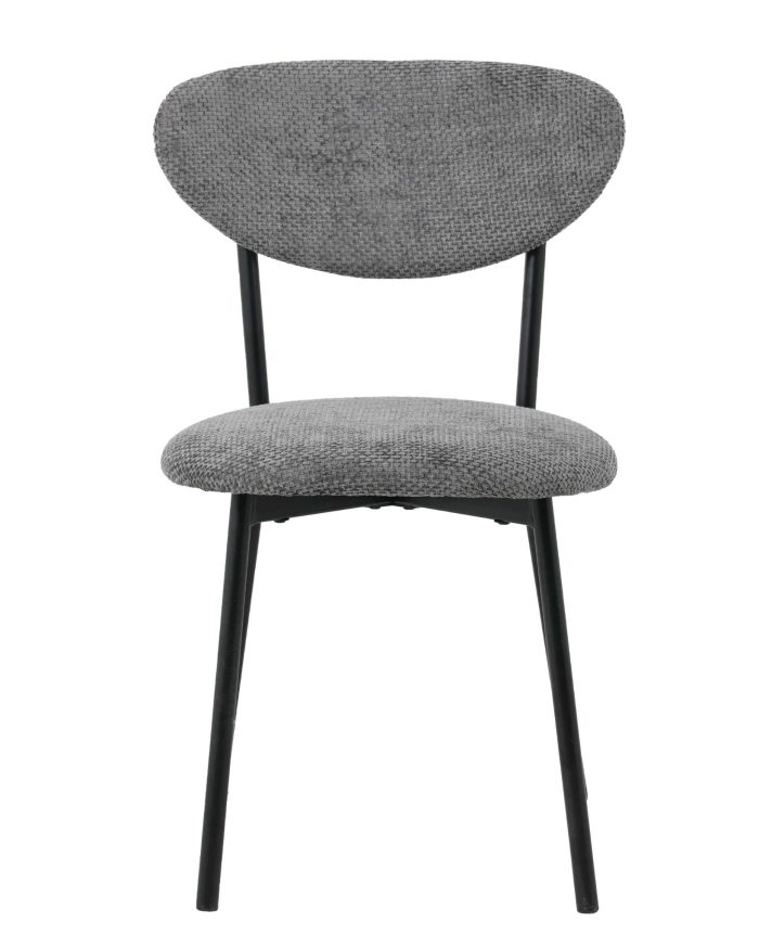 Sedia da pranzo grigia "Nina" - immagine 2