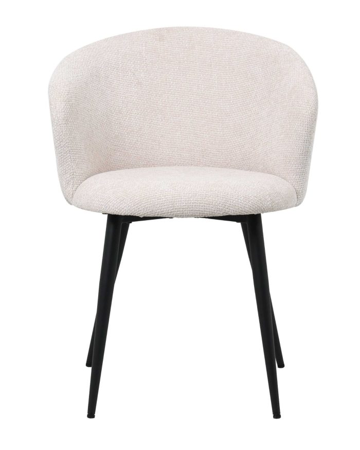 Sedia da pranzo avorio "Alina" - immagine 3