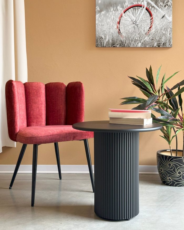 Tavolino da caffè in metallo nero - immagine 2