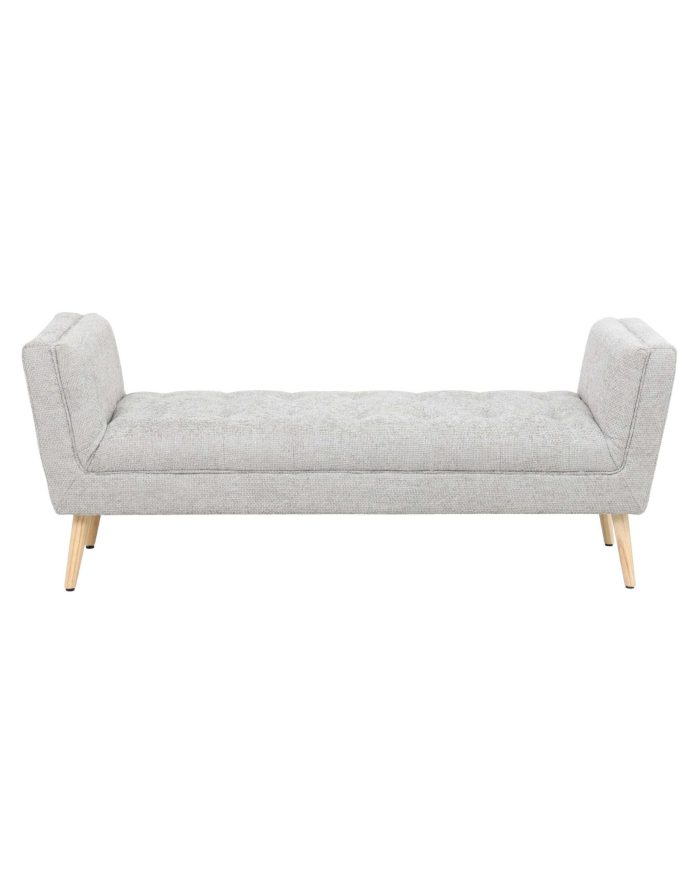 Panca in tessuto grigio "Lila" - immagine 2