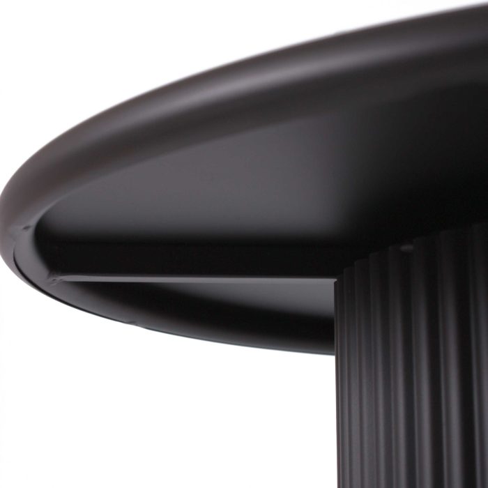 Tavolino da caffè in metallo nero - immagine 3