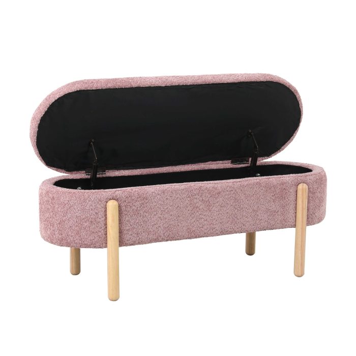 Panca baule rosa "Lara" - immagine 3