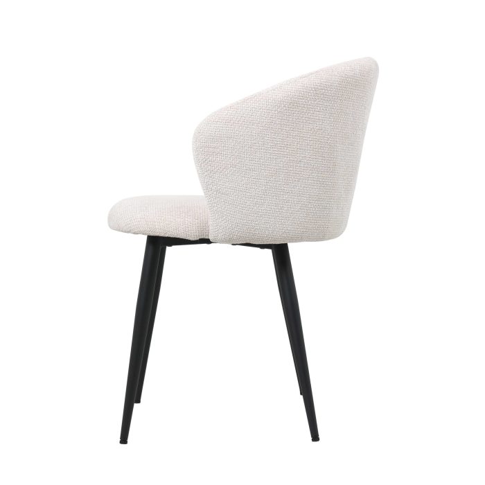 Sedia da pranzo avorio "Alina" - immagine 4