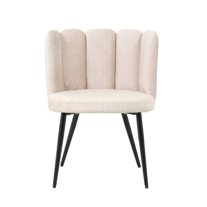 Sedia da pranzo crema "Elsa" - immagine 4