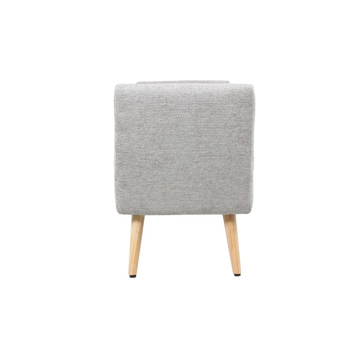 Panca in tessuto grigio "Lila" - immagine 3