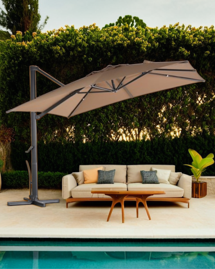 Ombrellone 3X3 con palo laterale - immagine 2