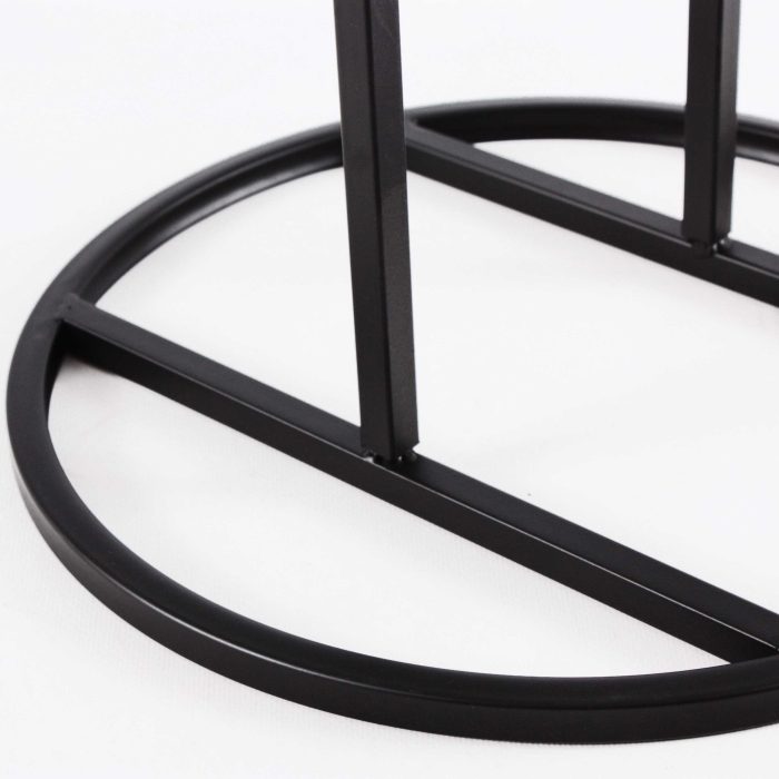 Albero di Natale stilizzato grande in metallo nero - immagine 3