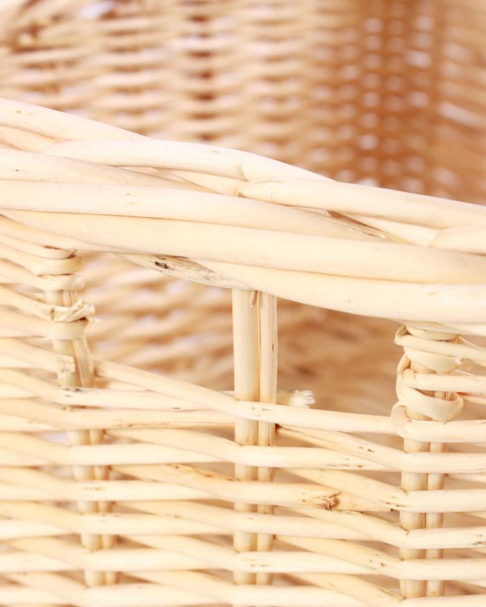 Set di 2 vaschette in vimini sbiancato - immagine 2