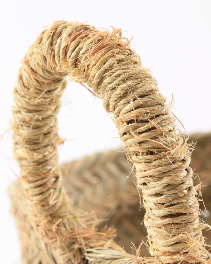 Cesto in giunco con manici  Ø50H50 - immagine 2