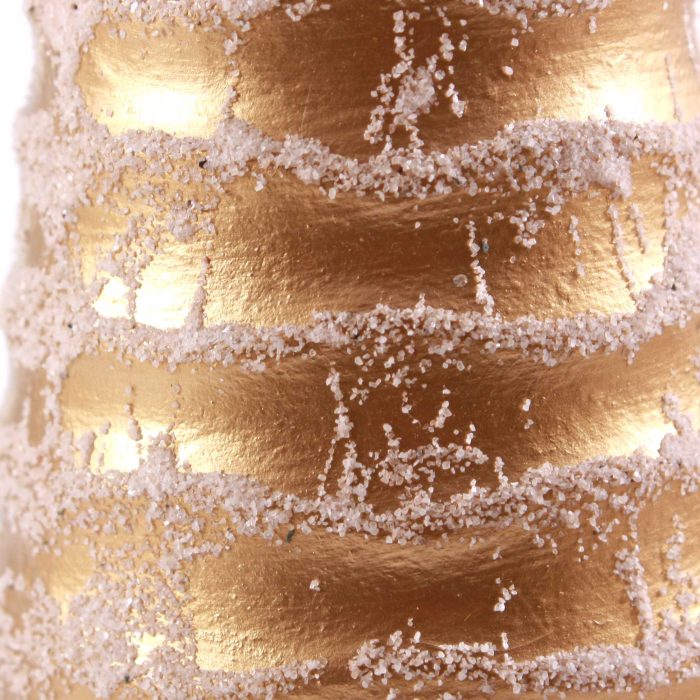 Albero di Natale decorativo dorato in resina Ø12,5XH40 - immagine 3