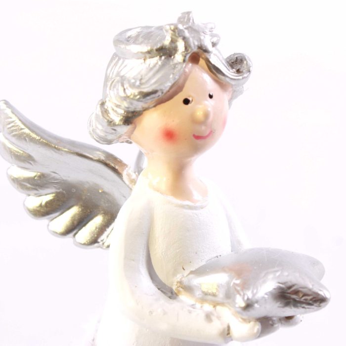 Angelo decorativo natalizio in resina - immagine 2