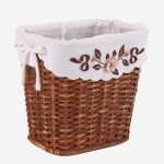 Gettacarta in rattan marrone