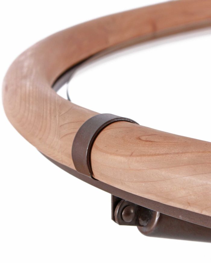 Tavolino da caffè in legno e ferro - immagine 2