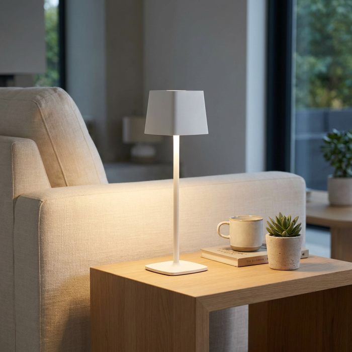 Lampada a led touch “Roma” bianco con 3 colorazioni luce - immagine 2