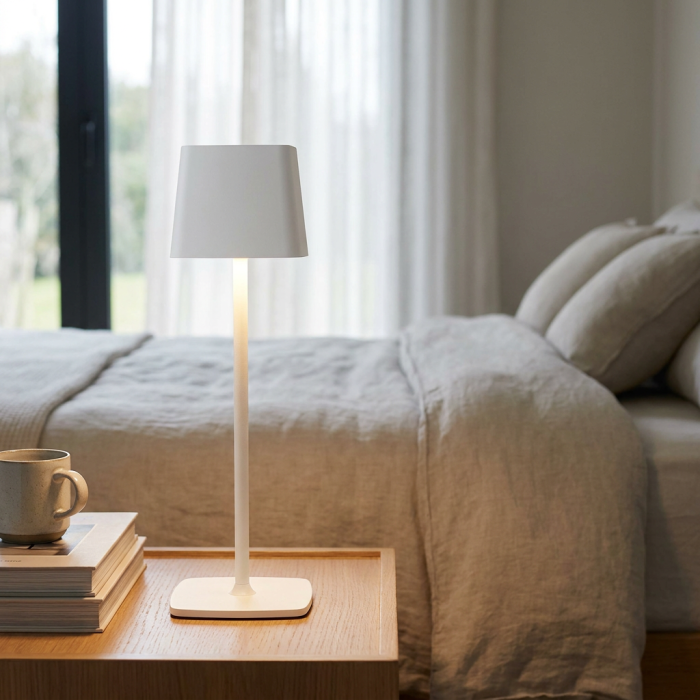 Lampada a led touch “Roma” bianco con 3 colorazioni luce - immagine 4