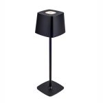 Lampada a led touch “Roma” nero con 3 colorazioni luce